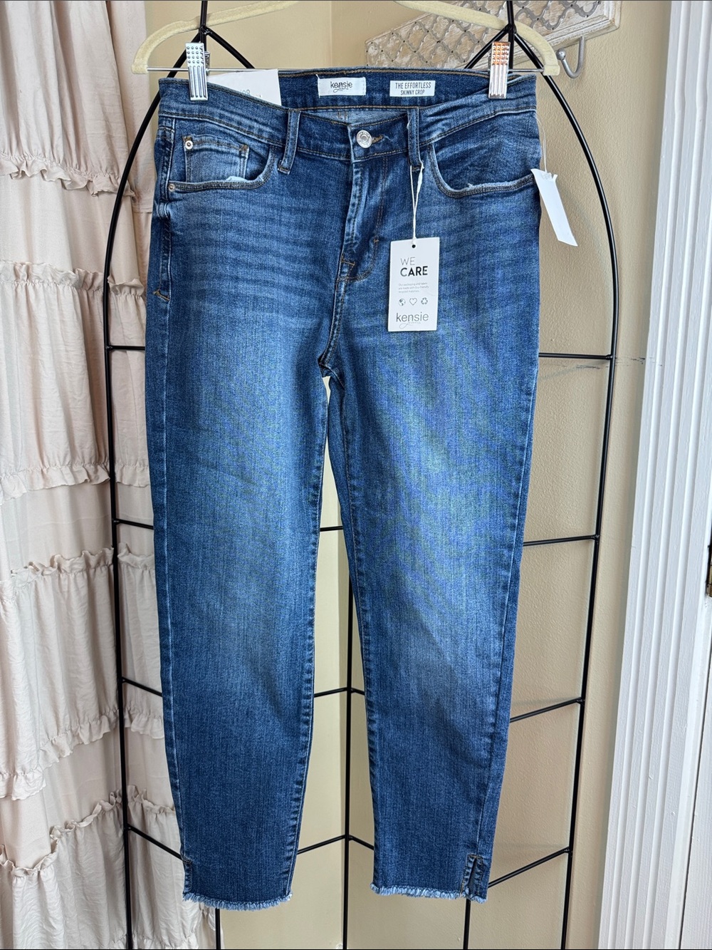 Kensie The Effortless Skinny Crop Jeans Women's 6/28 NWT